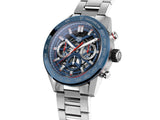 Tag Heuer Carrera Chronograph Blue Dial Silver Steel Strap Watch for Men - CBG2A11.BA0654