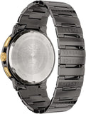 Versace Greca Icon Quartz Black Dial Black Steel Strap Watch For Men - VEZ900521