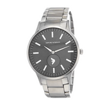 Emporio Armani Renato Quartz Black Dial Silver Steel Strap  Watch For Men - AR11118