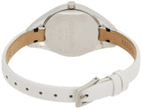 Calvin Klein Rebel White Black Dial White Leather Strap Watch for Women - K8P231L1