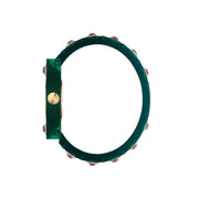 Gucci Vintage Web Pink Mother of Pearl Dial Two Tone Plastic Strap Watch For Women - YA143525