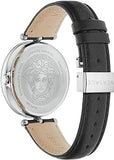 Versace Palazzo Empire Black Dial Black Leather Strap Watch for Women - VCO060017