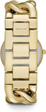 Michael Kors Nini Three Hand Gold Dial Gold Steel Strap Watch For Women - MK3235