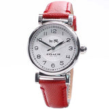 Coach Madison White Dial Red Leather Strap Watch for Women - 14502407