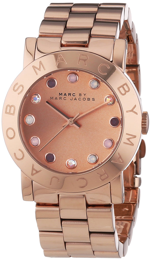 Marc Jacobs Amy Dexter Rose Gold Dial Rose Gold Steel Strap 