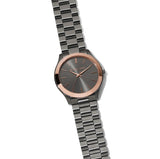 Michael Kors Runway Quartz Grey Dial Grey Steel Strap Watch For Women - MK8576