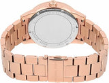 Michael Kors Ritz Analog Crystals Silver Dial Rose Gold Steel Strap Watch for Women - MK6863