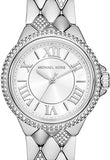 Michael Kors Camille Pave Crystals Silver Dial Silver Steel Strap Watch for Women - MK4804