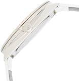 Calvin Klein Accent Silver Dial White Leather Strap Watch for Women - K2Y211K6