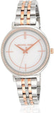 Michael Kors Cinthia Mother of Pearl Dial Two Tone Steel Strap Watch For Women - MK3831