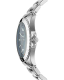 Michael Kors Everest Three-Hand Blue Dial Silver Steel Strap Watch For Men - MK9079