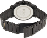 Hugo Boss Integrity Black Dial Black Steel Strap Watch for Men - 1513780