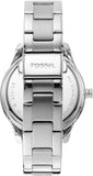 Fossil Stella Sport Multifunction Silver Dial Silver Steel Strap Watch for Women - ES5108