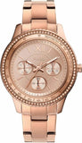 Fossil Stella Sport Multifunction Rose Gold Dial Rose Gold Steel Strap Watch for Women - ES5106