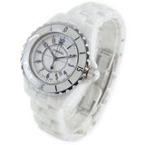 Chanel J12 Ceramic White Dial White Steel Strap Watch for Women - J12 H0968