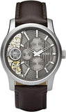 Fossil Twist Chronograph Multifunction Taupe Dial Brown Leather Strap Watch for Men - ME1098