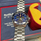 Tag Heuer Formula 1 Red Bull Racing Chronograph Blue Dial Silver Steel Strap Watch for Men - CAZ101AK.BA0842