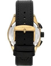 Maserati Traguardo Chronograph Black Dial Black Leather Strap Watch For Men - R8871612033
