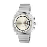 Gucci Grip Collection Quartz Silver Dial Silver Steel Strap Watch For Men - YA157302