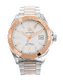 泰格豪雅 Aquaracer Calibre 5 自动白色表盘双色钢表带男士腕表 - WAY2150.BD0911