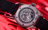Tag Heuer Autavia Calibre 5 Chinese New Year Maroon panggil Maroon Leather Strap Watch untuk Pria - WBE5193.FC8300