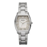 Fossil Wallace Designer Silver Dial Silver Steel Strap Watch for Women - ES3057