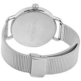 Calvin Klein Even White Dial Silver Mesh Bracelet Watch for Women - K7B23126