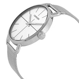 Calvin Klein Even White Dial Silver Mesh Bracelet Watch for Women - K7B23126