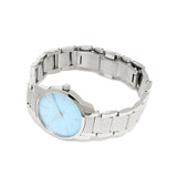 Calvin Klein City Mother of Pearl Blue Dial Silver Steel Strap Watch for Women - K2G2314X