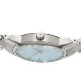 Calvin Klein City Mother of Pearl Blue Dial Silver Steel Strap Watch for Women - K2G2314X