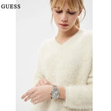 Guess Montauk Silver Dial Two Tone Steel Strap Watch For Women - W0933L6