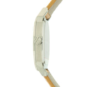 Burberry The City Silver Dial Brown Leather Strap Watch for Women - BU9025