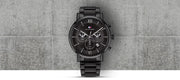 Tommy Hilfiger Evan Chronograph Quartz Black Dial Black Steel Strap Watch For Men - 1710410