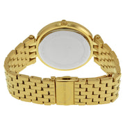 Michael Kors Darci Blue Dial Gold Steel Strap Watch for Women - MK3406