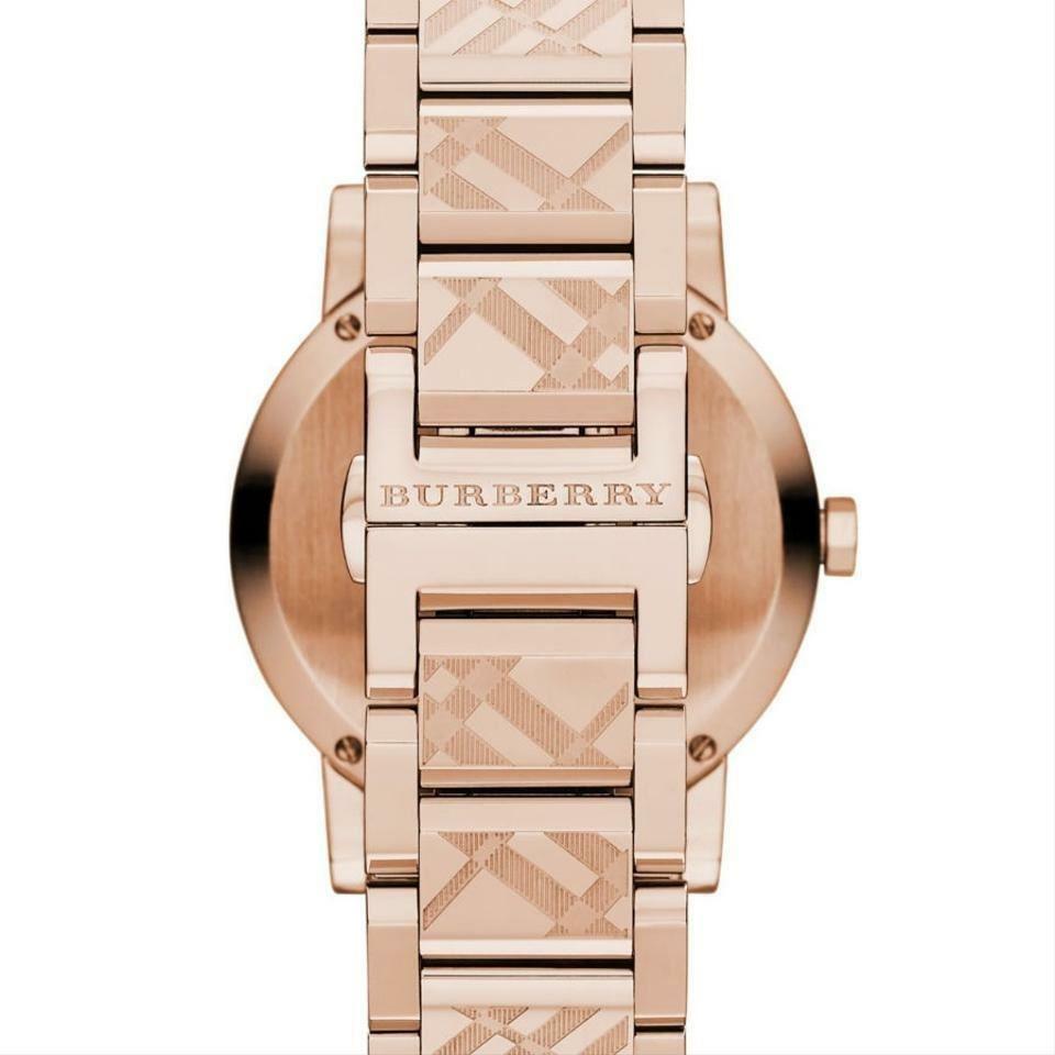 Burberry The City Rose Gold Dial Rose Gold Steel Strap Watch for Women