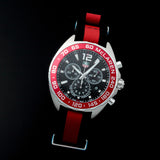 Tag Heuer Formula 1 McLaren Limited Edition Quartz Chronograph Black Dial Two Tone NATO Strap Watch for Men - CAZ1112.FC8188