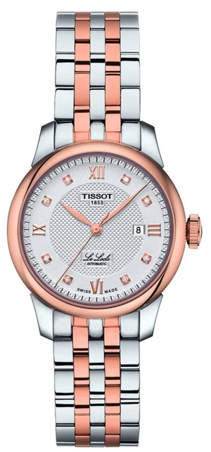 Tissot Le Locle Lady Automatic Silver Dial Two Tone Steel Strap Watch For Women - T006.207.22.036.00