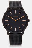 Calvin Klein Minimal Black Dial Black Mesh Bracelet Watch for Men - K3M21421