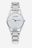 Calvin Klein Dainty Diamonds Silver Dial Sliver Steel Strap Watch for Women - K7L2314T