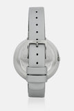 Calvin Klein Chic Silver Dial White Leather Strap Watch for Women - K7N23UP8