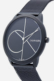 Calvin Klein Minimal Black Dial Black Mesh Bracelet Watch for Men - K3M5145X