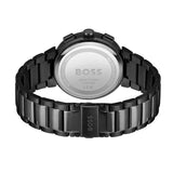 Hugo Boss One Chronograph Black Dial Black Steel Strap Watch For Men - 1514001