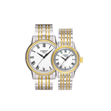 Tissot T Classic Carson Quartz White Dial Two Tone Steel Strap Watch for Men - T085.410.22.013.00