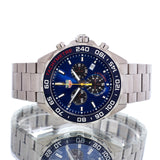 Tag Heuer Formula 1 Red Bull Racing Chronograph Blue Dial Silver Steel Strap Watch for Men - CAZ101AK.BA0842