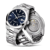 Jam Tangan Pria Tissot Gentlemen Powermatic 80 Silicium Blue Dial Silver Steel Strap - T127.407.11.041.00