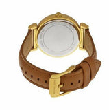 Michael Kors Catlin Champagne Dial Brown Leather Strap Watch for Women - MK2375