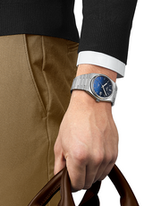 Tissot Powermatic 80 Automatic Gradient Blue Dial Silver Steel Strap Watch for Men - T137.407.11.051.01