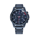 Tommy Hilfiger Mason Blue Dial Blue Steel Strap Watch for Men - 1791789