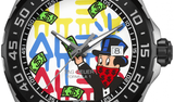 Tag Heuer Formula 1 Alec Monopoly Edisi Khusus Jam Tangan Tali Karet Hitam untuk Pria - WAZ1119.FT8023