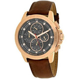Michael Kors Ryker Analog Gray Dial Brown Leather Strap Watch For Men - MK8519